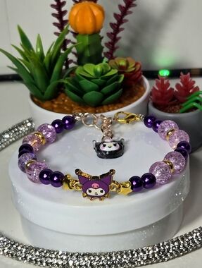 Kuromi Sanrio Charm Bracelet